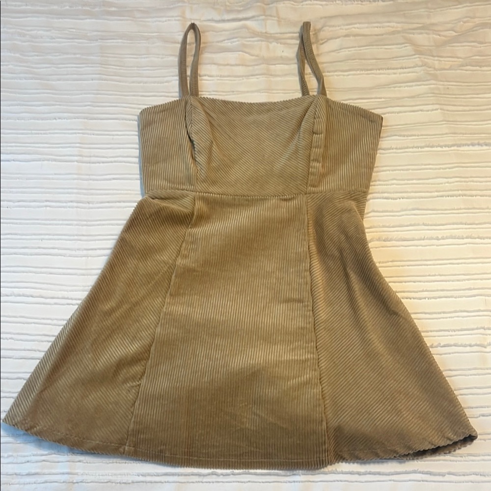 Tan Corduroy Forever 21 Dress